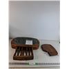 Image 1 : 7 Piece Cheese Serving Set With Marble Top