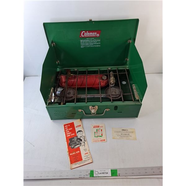 Coleman Gas Camping Stove 17" x 11" x Up to 14.5", Cannot Ship