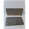 Image 2 : (2) Antique Matching Saskatchewan License Plates- 1974