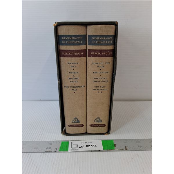 (2) Vintage Remembrance of Things Past Books by Marcel Proust