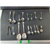 Image 1 : Silver Plated Souvenir/Serving Spoons, Tongs