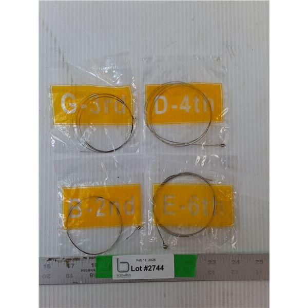 (4) Guitar Strings- Sealed