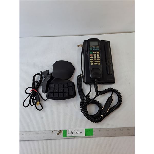 JRC DC Powered Cell Phone- Untested & Razer Gaming Keypad