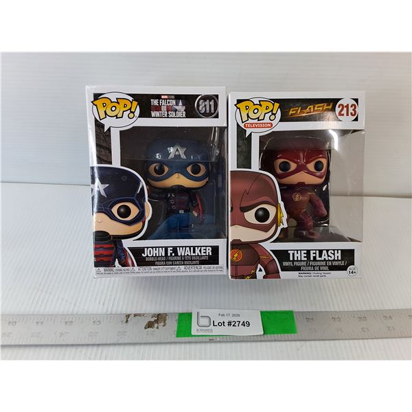 Funko Pop John F. Walker Bobblehead & The Flash Figurine, NIB