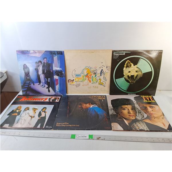(6) Records- Charley Pride, The Runaways, Crosby/Stills/Nash and Young, Misc.