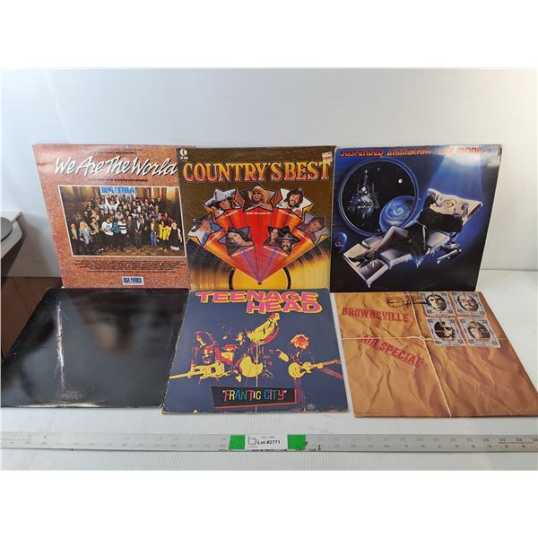 (6) Records- We Are the World, Brownsville, Teenage Head, Misc.