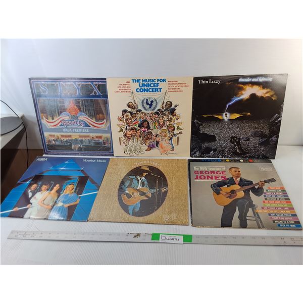 (6) Records- Styx, ABBA, George Jones, Misc.