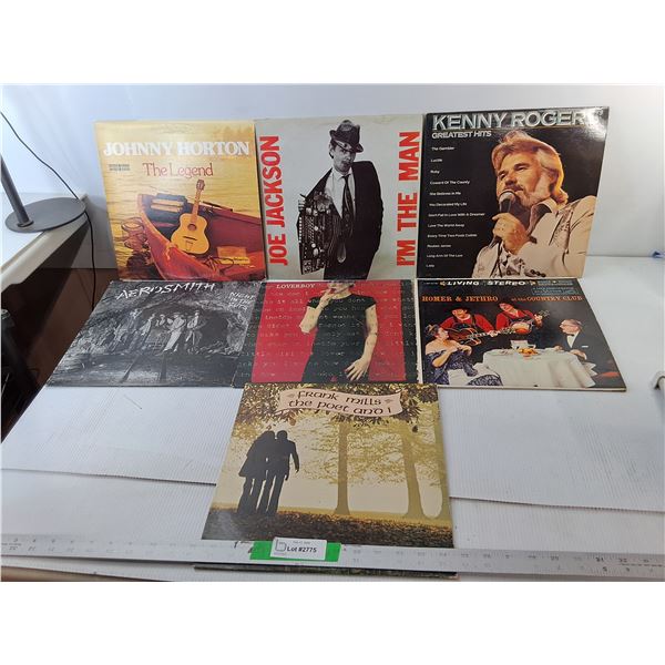 (7) Records- Kenny Rogers, Loverboy, Johnny Horton, Misc.