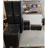Image 1 : (6) Kenwood Speakers & Subwoofer- Powers On, Up to 35.5", Cannot Ship. Rack Not Included