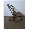 Image 3 : Pre-1930's Small Rocking Chair 28" Runners x 18" Width - Pickup Only