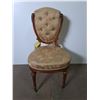 Image 1 : Late 1800's Style English Spoonback Armless Dining Chair w/Front Casters - Pickup Only