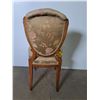 Image 4 : Late 1800's Style English Spoonback Armless Dining Chair w/Front Casters - Pickup Only