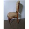 Image 5 : Late 1800's Style English Spoonback Armless Dining Chair w/Front Casters - Pickup Only