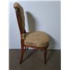 Image 6 : Late 1800's Style English Spoonback Armless Dining Chair w/Front Casters - Pickup Only