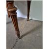 Image 7 : Late 1800's Style English Spoonback Armless Dining Chair w/Front Casters - Pickup Only
