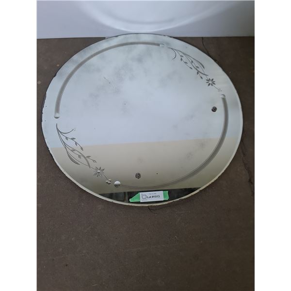 Round Wall Mirror from 1940's - 26" Diameter - Pickup Only