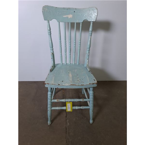 Ornate Wooden Dining Chair from 1917 - 37" High - Pickup Only