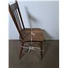 Image 2 : 1910 Wooden Dining Chair - 33" High - Some Repairs Needed - Pickup Only