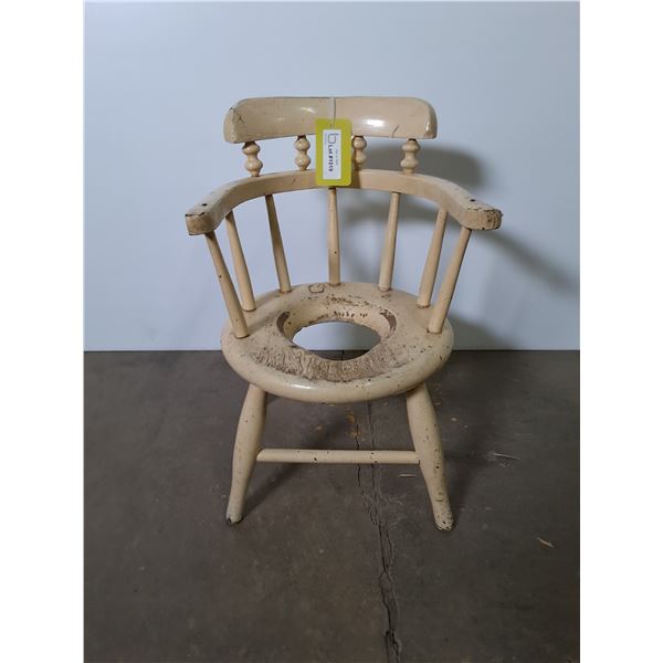 Vintage Child's Commode Chair 20" High x 14" Wide - Pickup Only
