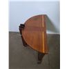 Image 3 : 1940's Wooden Half-Moon End Table 2' Wide x 21" High ( cannot ship)