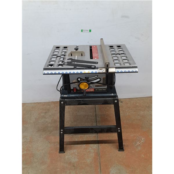 *Ryobi 10" Table Saw - Powers On, As Is, 34" x 26" x 17", PICKUP ONLY