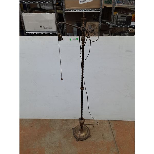 *Vintage Floor Lamp 59", Powers On, As Is, PICKUP ONLY