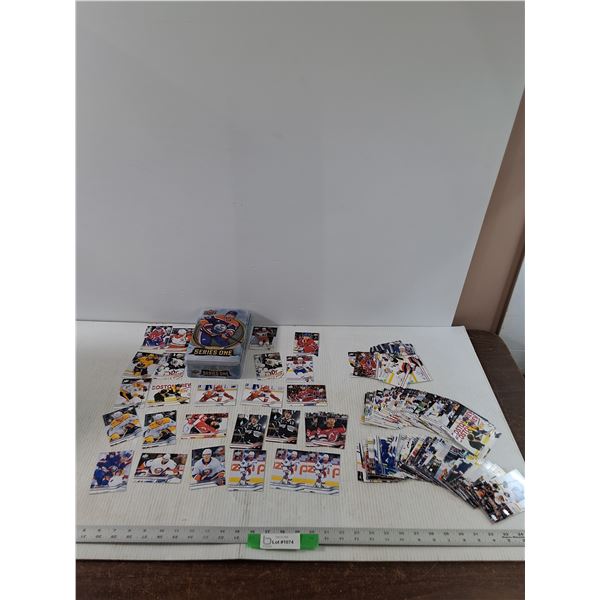 Lot of Various 2025-26 Upper Deck Hockey Cards w/ Matching Tin