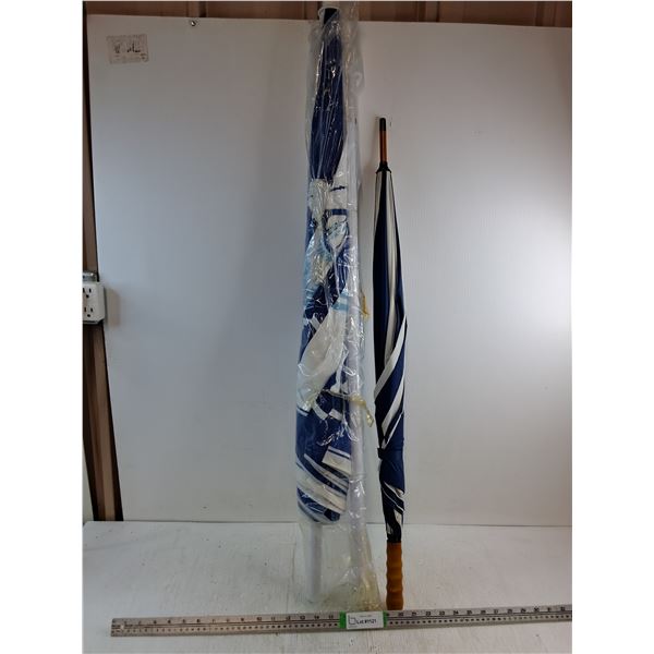 *(2) Umbrellas-Patio-40" and Rain - PICK UP