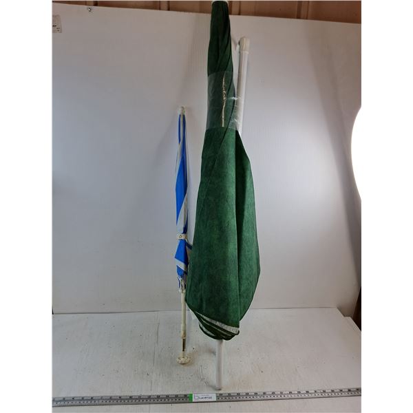 *(2) Umbrellas-Patio 40" and Table 24" - PICK UP