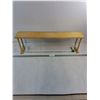 Image 1 : Wooden Shelf-30"Across and Metal Towel Rack - PICK UP