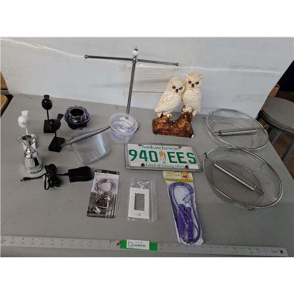 Owl Figurine 11", Fry Baskets, Kids' Jump Rope, Misc - pICK UP