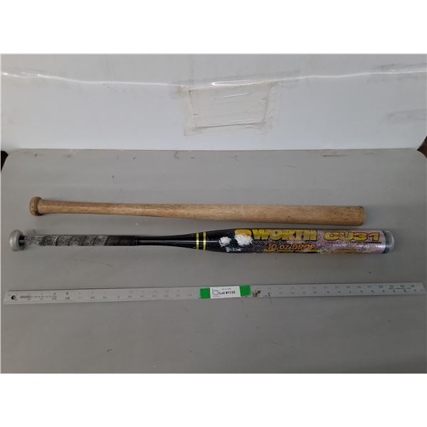 Metal & Wooden Baseball Bats Up to 34" - PICK UP ONLY