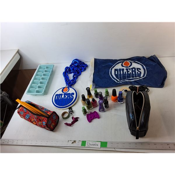 Edmonton OIlers Necklace, Flag, Nail Polish, Misc. Cannot Ship
