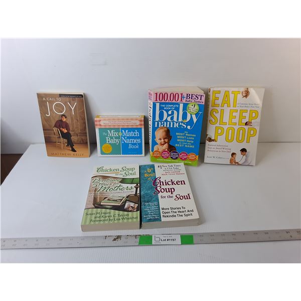 Book Lot- Baby Names, Chicken Soup for the Soul, A Call to Joy