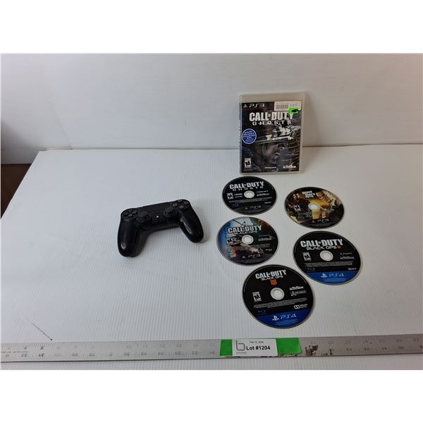 Play Station Controller, Call of Duty/Grand Theft Auto Play Station Games