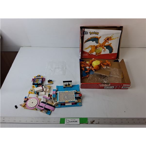 Stephanie's Gymnastics Show & Charizard Building Sets- As Is