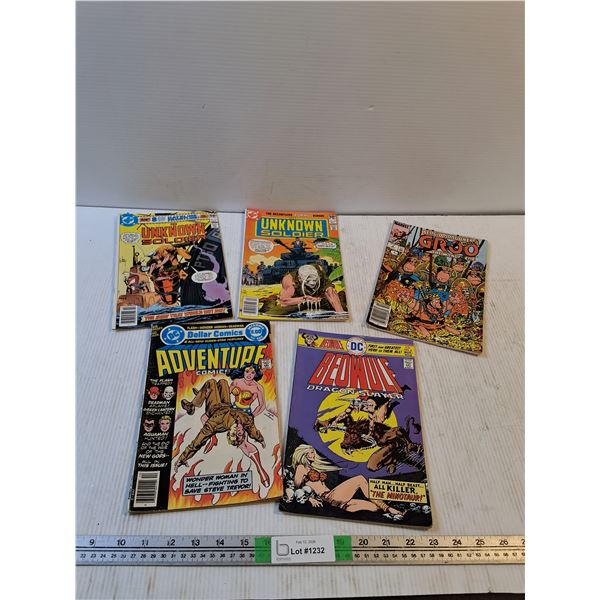 DC,Marvel Comics: Unknown Soldier, Groo, Adventure Comics, Beowolf Dragon Slayer