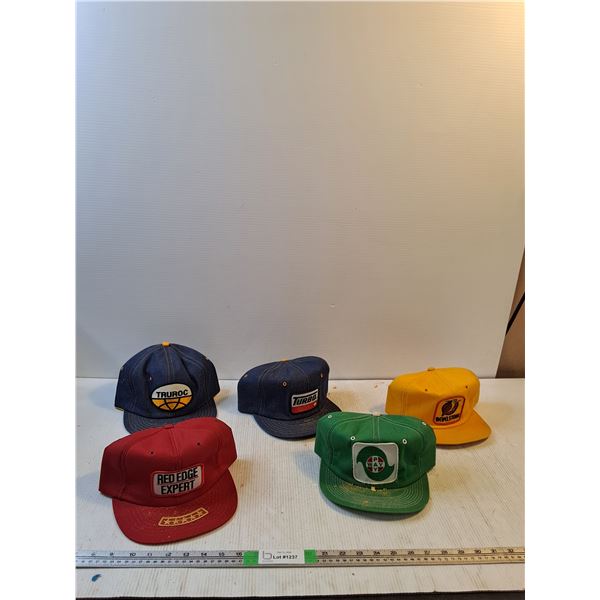 (5) Ball Caps; Turoc, Red Edge Expert, Turbo, Pway, Revelstone