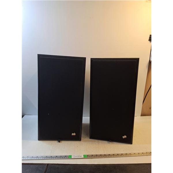 *Black PSB Floor Speakers 11"x11"x23" ( cannot ship, as is)