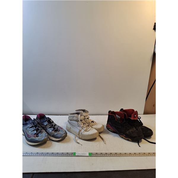 (3) Pairs Of Shoes; Everun (9), Puma (4Y), Nike (6.5Y)