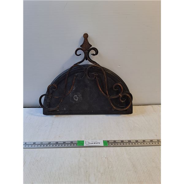 Decorative Shelf With Metal Framing 16"x14" - PICK UP ONLY