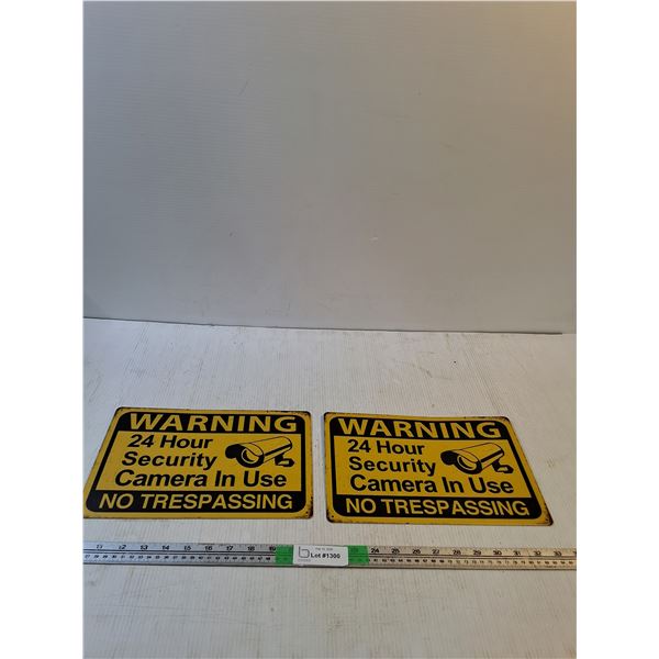 (2) Novelty Signs; No Trespassing Signs