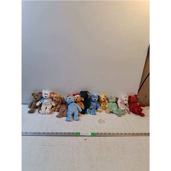 (12) TY Beanie Baby Stuffies