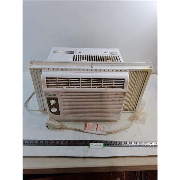 "For Living" Electric Air Conditioner w/Accordion Insulator - Tested - Unit 16x14x12" - Pickup Only