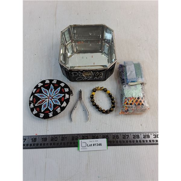 Jewelry Box, Beadwork Change Purse, Zodiac Bracelet, Diamond Art Supplies, Snip Tool