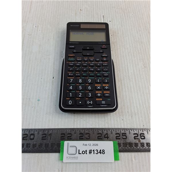 Sharp Scientific Solar-Powered Calculator - Working