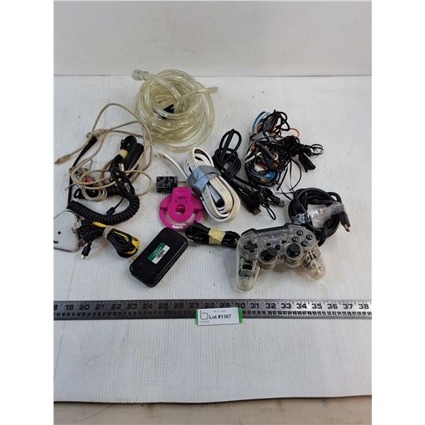 Assorted Power Cords, String lights, Misc. - All Untested, As is