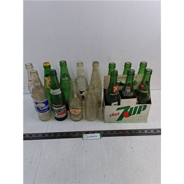 (15) Assorted Glass Pop Bottles - PICK UP