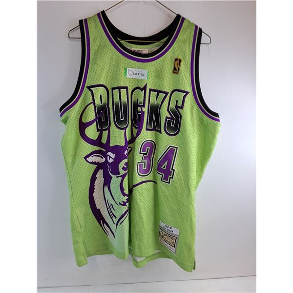 * Mitchell & Ness NBA "Milwaukee Bucks #34 Allen" Player Jersey - Size Large