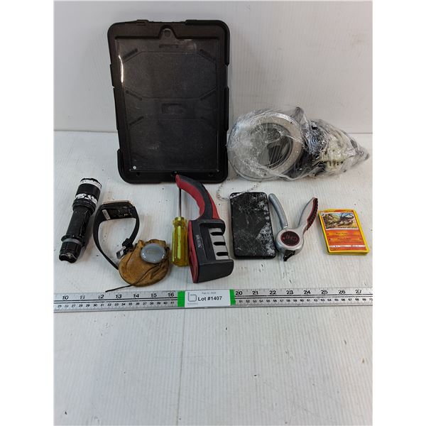 Tablet Holder,Flashlight,Damaged Phone,Smart Watch,Light,Pokemon Cards